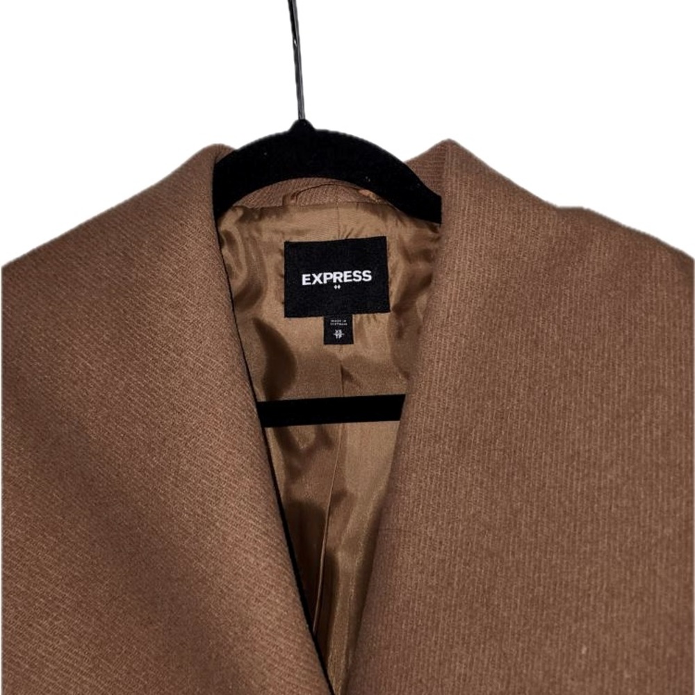 Express dark camel coat XS